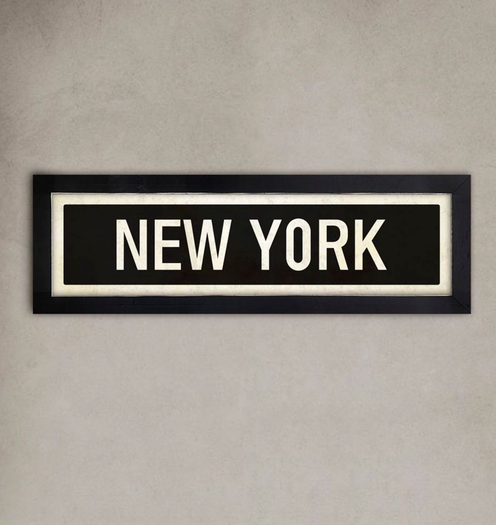 Cuadro New York 10 x 40 cm