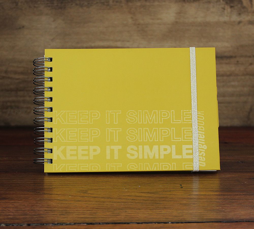 Cuaderno Design Keep It Simple Gold