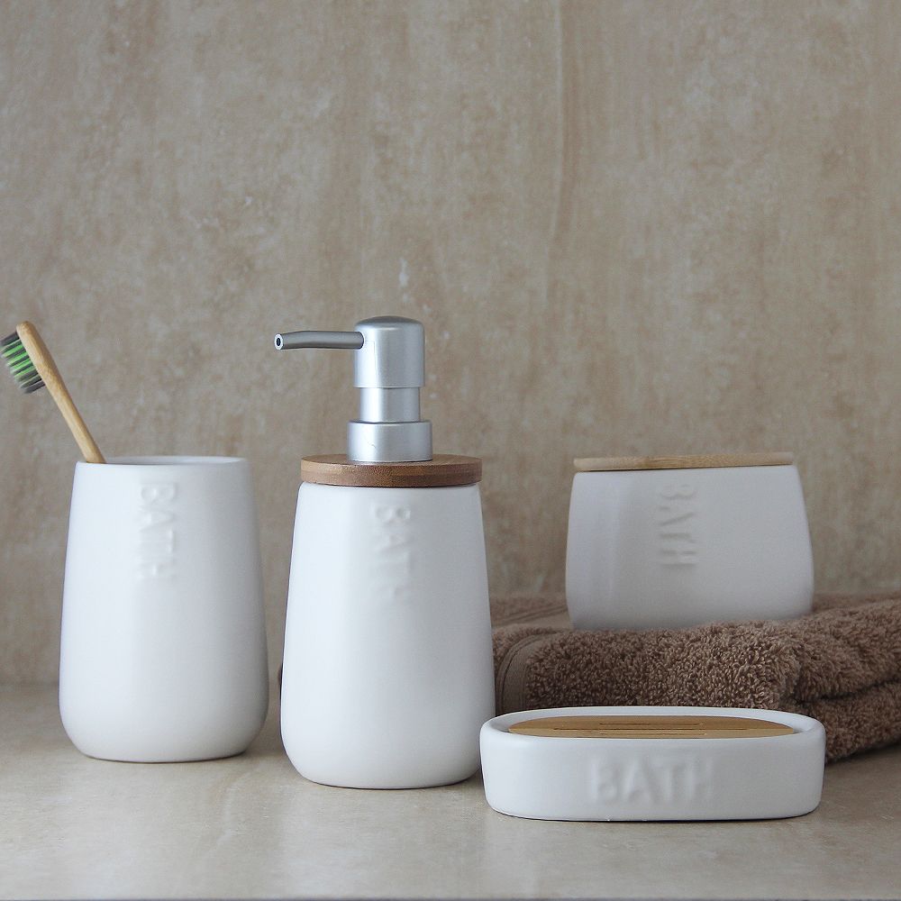 Set de Bao x 4 Piezas Cosenza Blanco